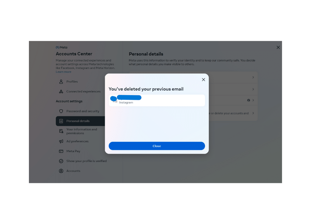 Instagram email change guide for users.