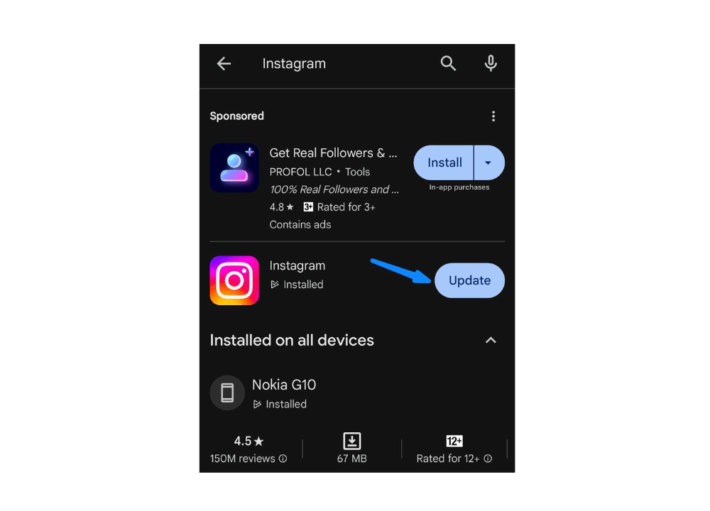 Troubleshooting Instagram account login error