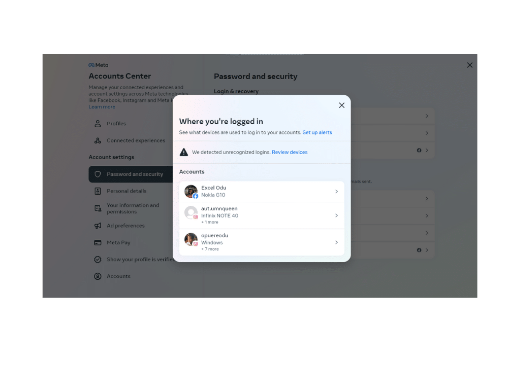 Logging out of Instagram from every device made easy