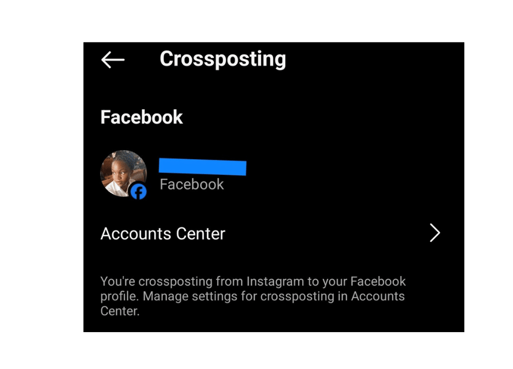Fix for Instagram to Facebook crossposting issue