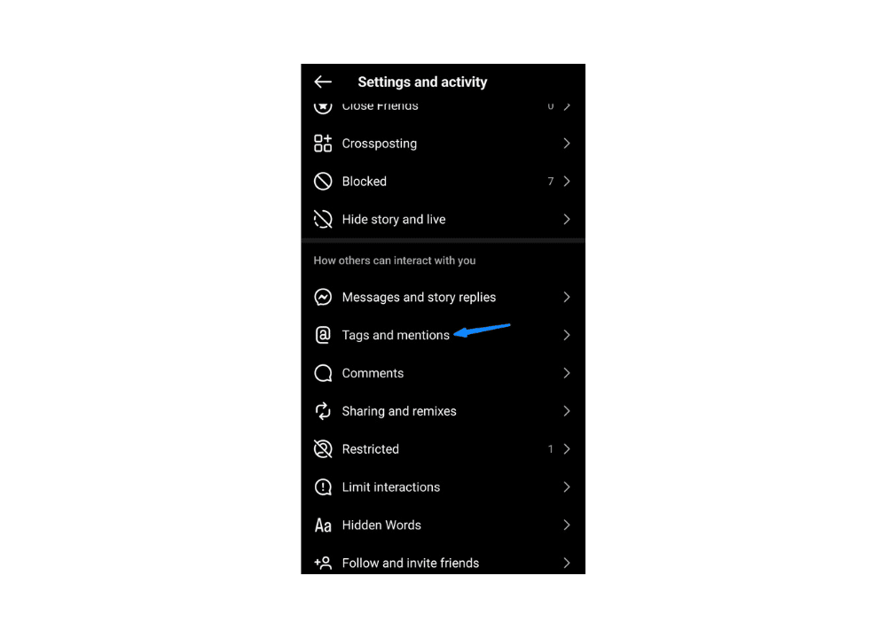 Solution for removing a tag on Instagram when tagged without consent.