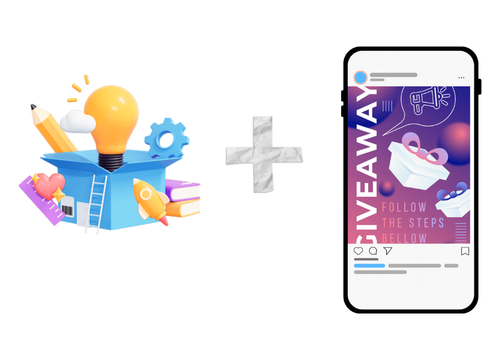 A visually engaging Instagram giveaway post showcasing unique and creative contest ideas designed to boost participation and engagement