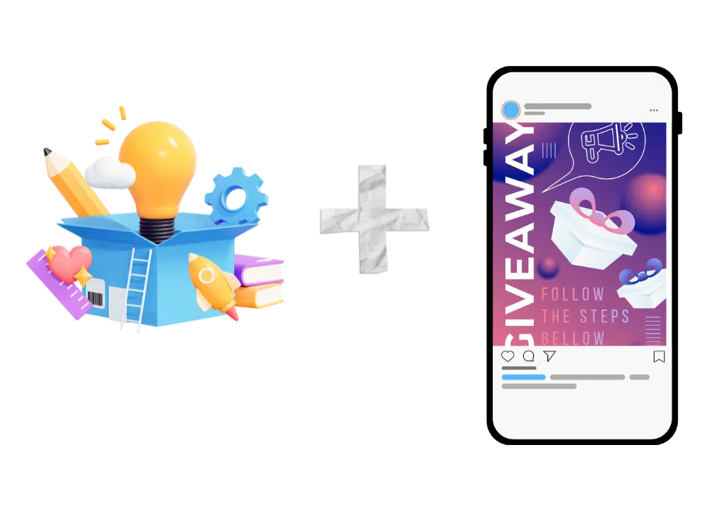 A visually engaging Instagram giveaway post showcasing unique and creative contest ideas designed to boost participation and engagement