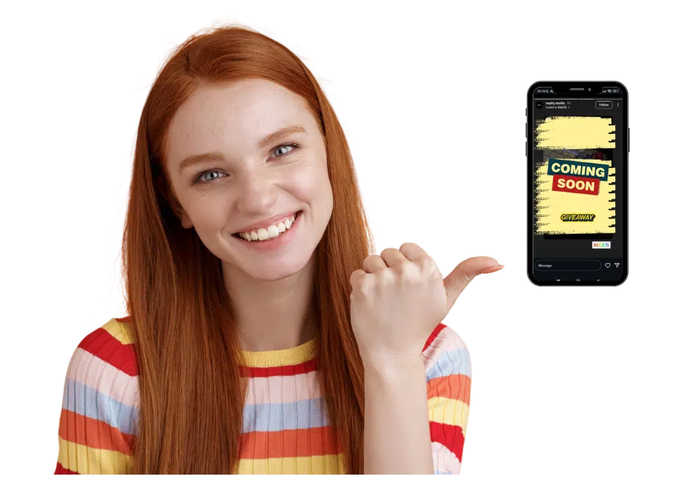An exciting Instagram giveaway promotion showcasing a strategic hype plan to maximize engagement and attract more participants