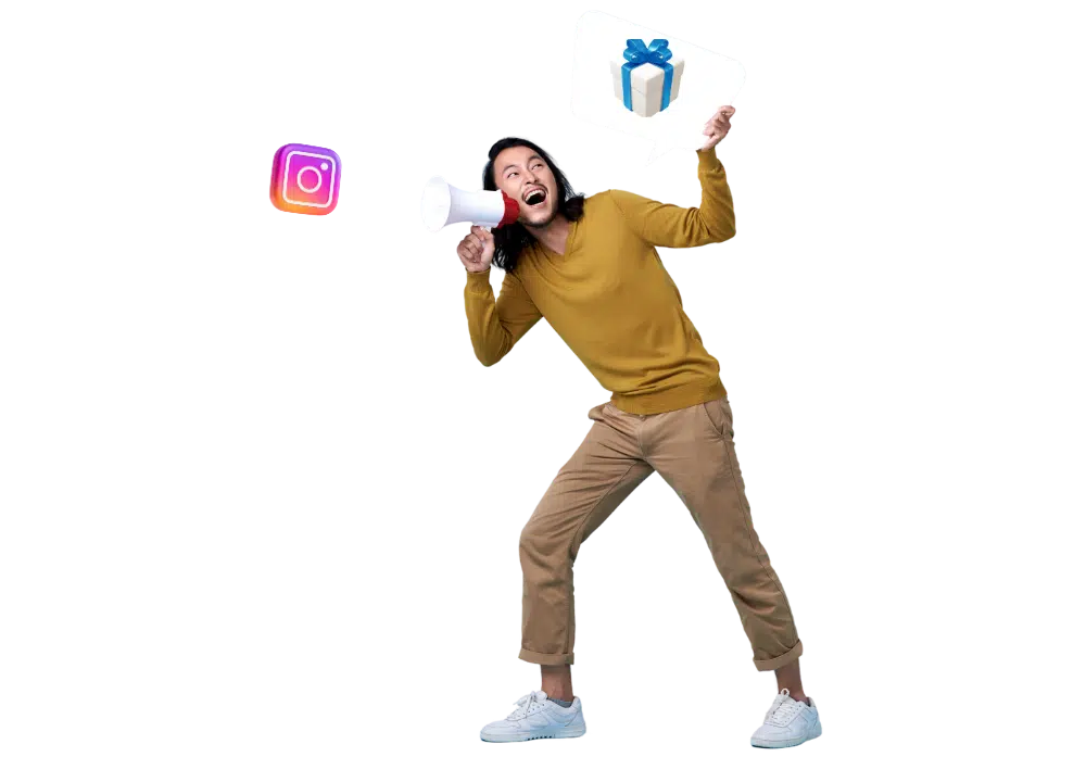 An engaging Instagram giveaway post emphasizing the importance of gentle, repeated reminders to boost participation and engagement