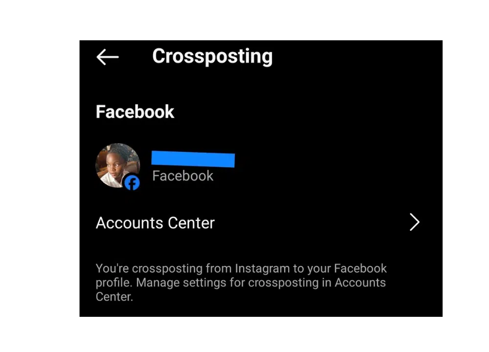 Fix for Instagram to Facebook crossposting issue