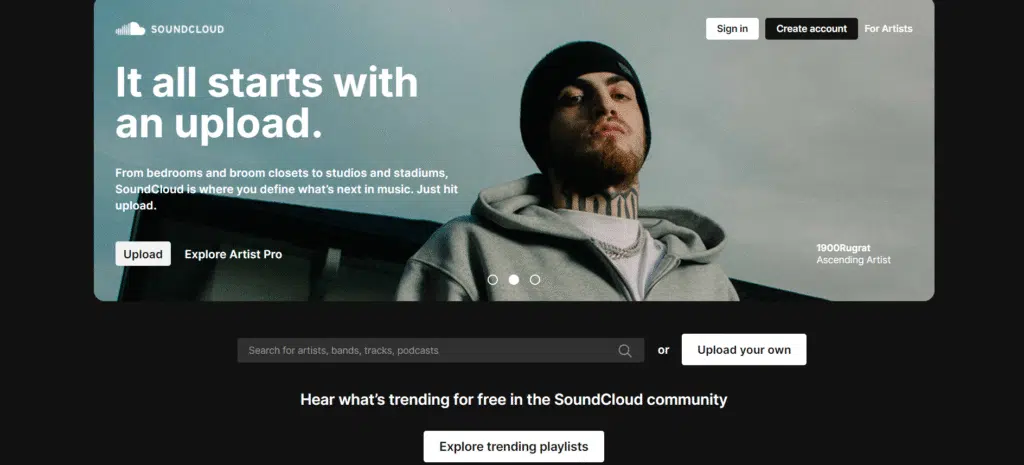 SoundCloud royalty-free music for Instagram posts and stories